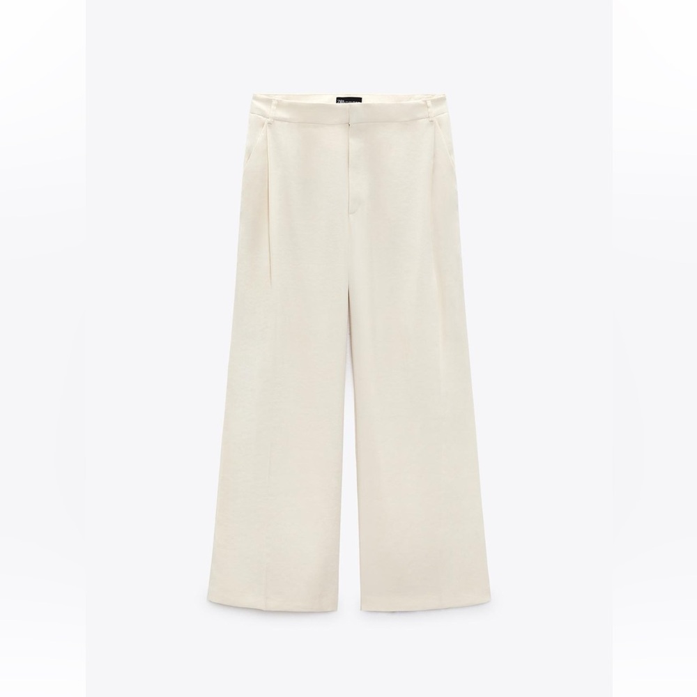 Zara Full Length Cream Pants